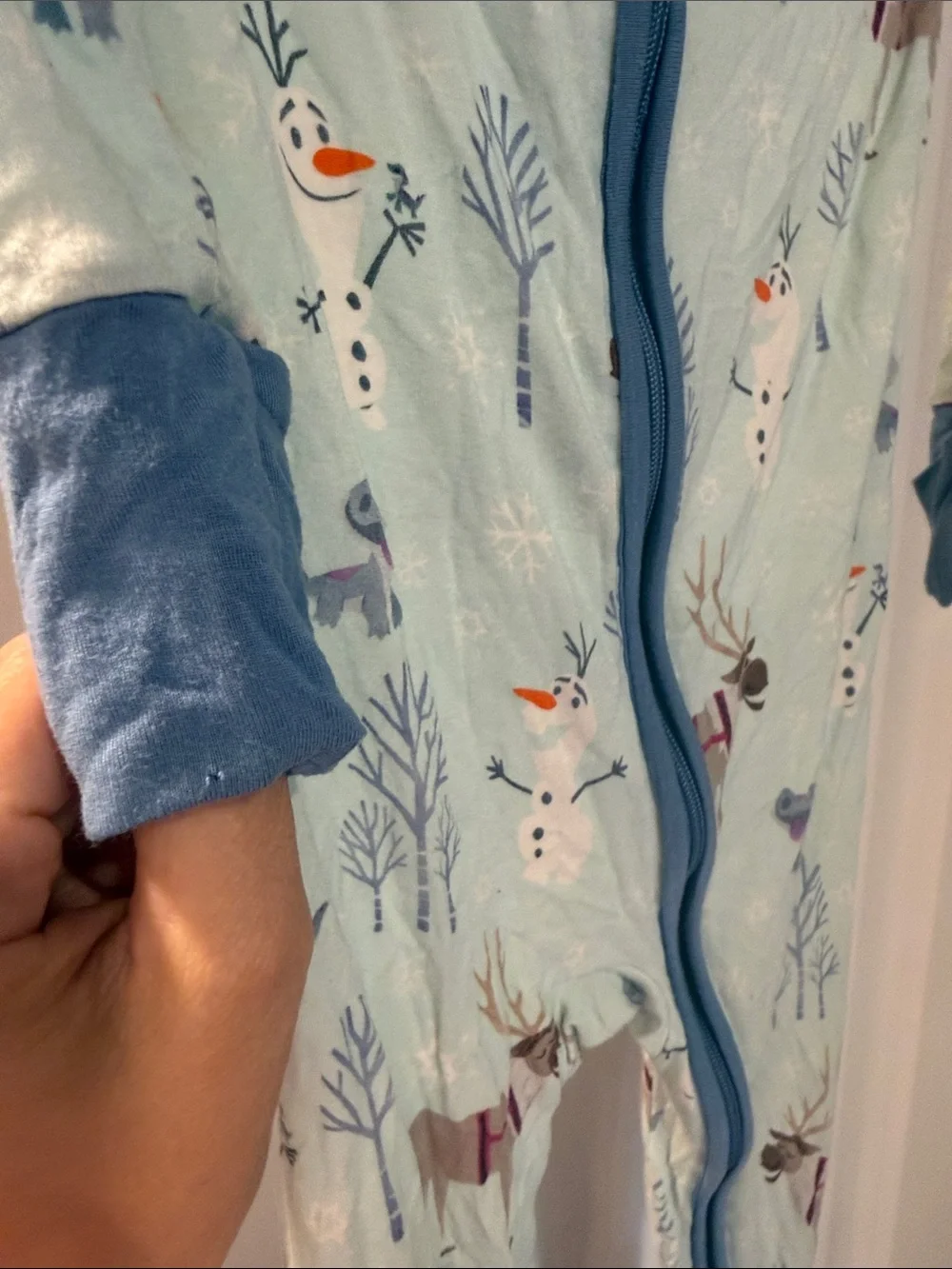Disney Little Sleepies 12-18 Months Frozen Pajama Onesie OLAF